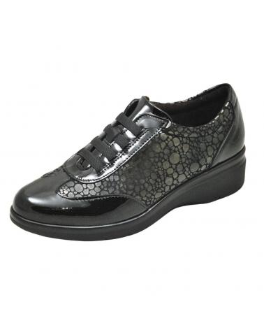 Zapatos De Mujer PITILLOS - ZAPATO DE PLANTILLA EXTRAIBLE PARA MUJER FABRICA  NEGRO-ANTRACITA