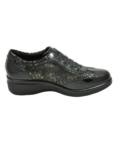 Zapatos De Mujer PITILLOS - ZAPATO DE PLANTILLA EXTRAIBLE PARA MUJER FABRICA  NEGRO-ANTRACITA