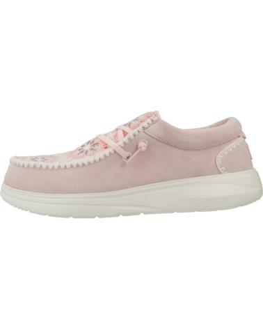 HEY DUDE ZAPATOS CASUAL MUJER MODELO WENDY COMF SUEDE CROCHET COLOR R PNKMLT
