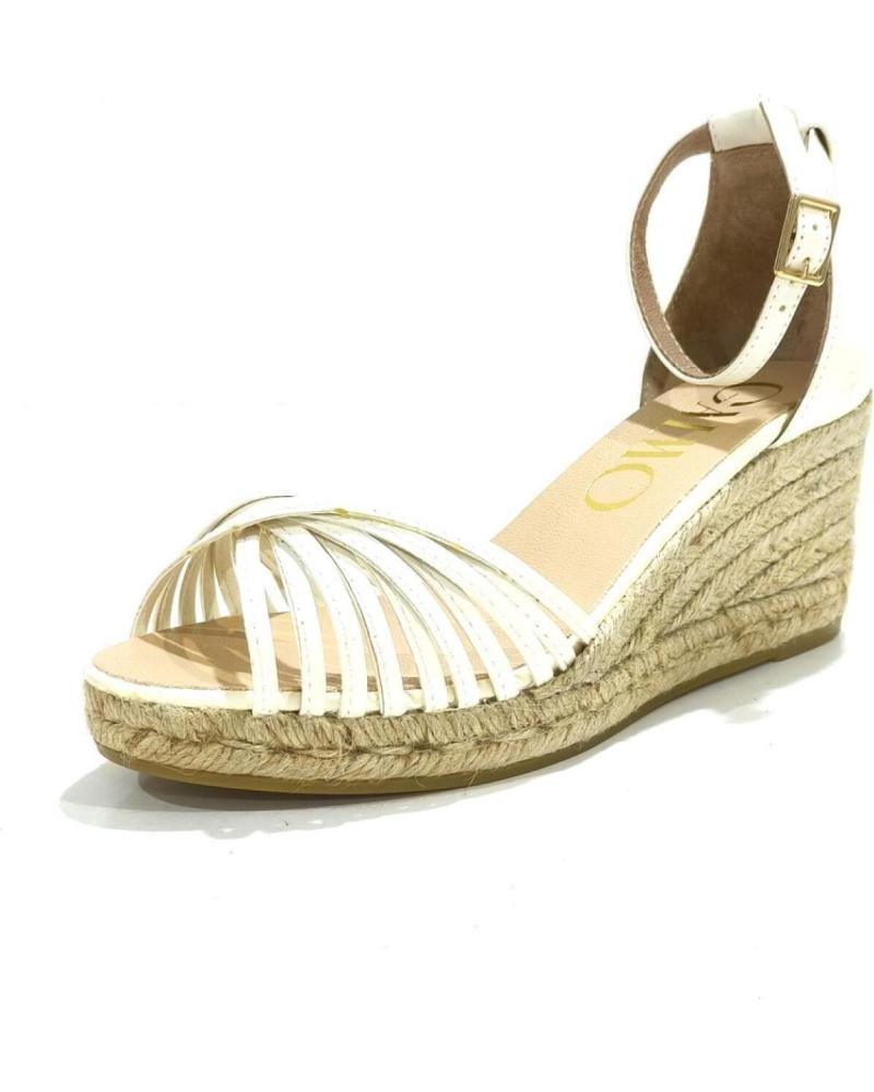 GAIMO ALPARGATA CASUAL DE PIEL CON CUNA DE YUTE NATURAL MARFIL