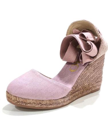GAIMO ALPARGATA CASUAL DE LONA CON CUNA DE YUTE PIQUE ROSA