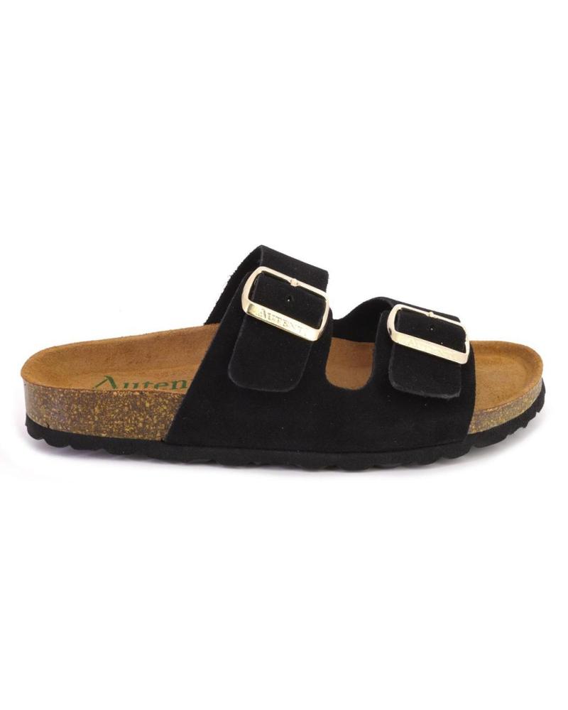 AUTENTI 355 ZUECOS O MULES DE MUJER BEIGE NEGRO