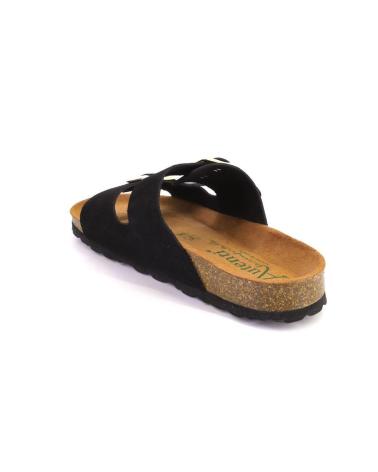 AUTENTI 355 ZUECOS O MULES DE MUJER BEIGE NEGRO