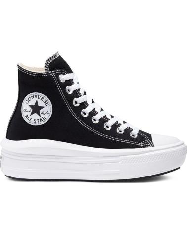 Woman sports shoes CONVERSE 568497C CHUCK TAYLOR ALL STAR MOVE HIGH  BLACK-NATURAL IVORY-WHITE