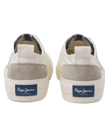 PEPE JEANS ZAPATILLAS ALEEN FLAG PARA HOMBRE EN COLOR BLANCO