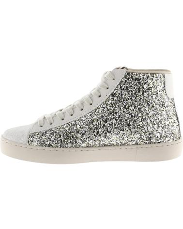VICTORIA BERLIN BOTIN GLITTER PIEL PLATA SILVER