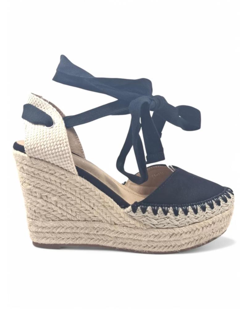 Sandales pour Femme TIMBOS SANDALIA CUNA ESPARTO MUJER 131284 NEGRO