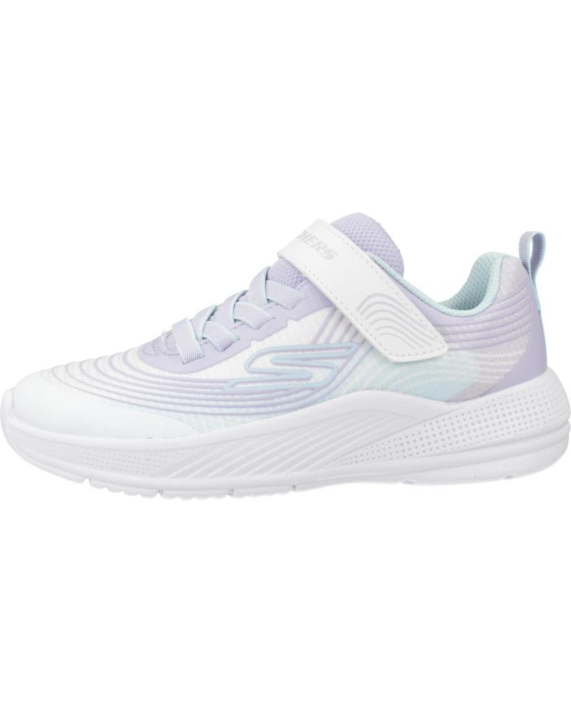 SKECHERS ZAPATILLAS NINA MODELO MICROSPEC ADVANCE COLOR BLANCO WLVM