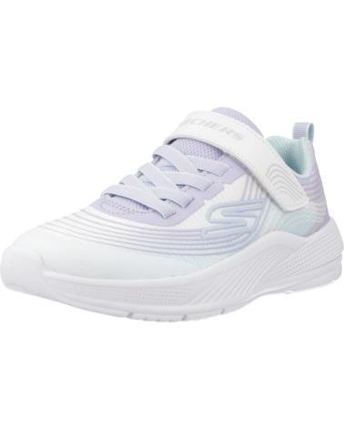 SKECHERS ZAPATILLAS NINA MODELO MICROSPEC ADVANCE COLOR BLANCO WLVM