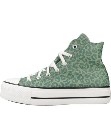 CONVERSE ZAPATILLAS MUJER MODELO CHUCK TAYLOR ALL STAR LIFT HI COLOR GREEN