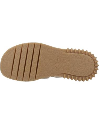 CLARKS SANDALIAS MUJER MODELO EVAMAR WISH COLOR MARRON CLARO ECRU