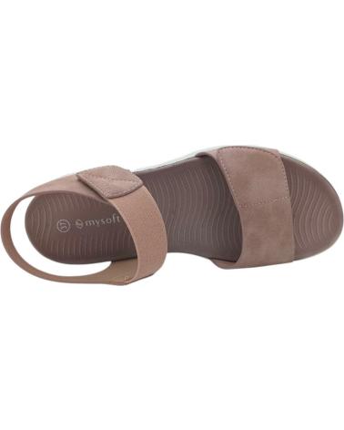 MYSOFT SANDALIAS MEMORY FOAM MALVA DO 25M364-MALVA SANDALIAS CO ROSA