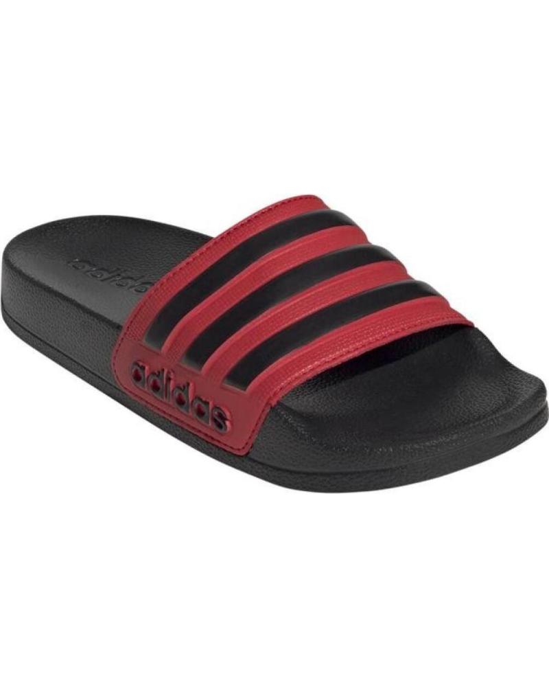ADIDAS ADILETTE SHOWER JP5783 UNISEX KINDER BADESCHLAPPEN ROT UND SCHWARZ MULTICOLOR