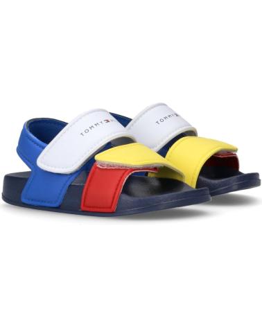 TOMMY HILFIGER - T1X2-33913-1172Y913 - SANDALIAS CON VELCRO - UNISEX NINOS MULTICOLOR