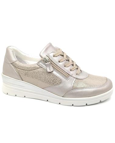 Deportivas de Mujer LUMEL DEPORTIVO LUNA 18 BEIGE METAL METáLICO