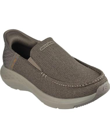 SKECHERS 204804 ZAPATILLAS CASUAL DE HOMBRE SLIP INS TAUPE