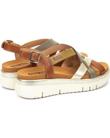 PIKOLINOS W4N-0650C1 SANDALIAS DE MUJER PIEL VERDE