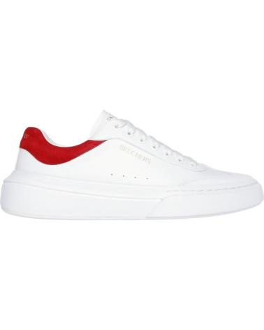 SKECHERS CORDOVA CLASSIC-LIGHTO BLANCA-ROJA BLANCO