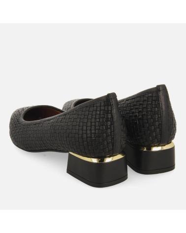 DÉCOLLETÉ GIOSEPPO KOMADI INTRECCIATE CON TACCO BASSO NERE NEGRO