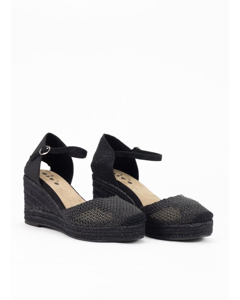 KESLEM ALPARGATA CON CUNA ALTA PARA MUJER EN COLOR NEGRO