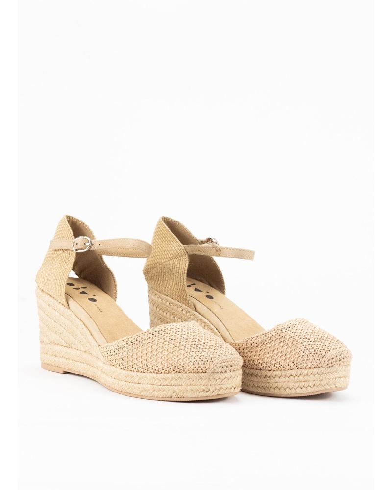 KESLEM ALPARGATA CON CUNA ALTA PARA MUJER EN COLOR CAMEL
