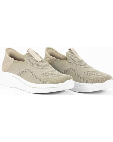 KESLEM ZAPATILLAS DEPORTIVAS SLIP-ON PARA HOMBRE EN COLOR CAQUI KAKI
