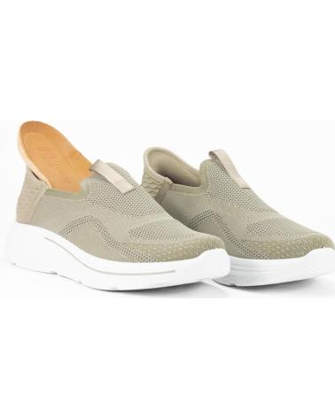 KESLEM ZAPATILLAS DEPORTIVAS SLIP-ON PARA HOMBRE EN COLOR CAQUI KAKI