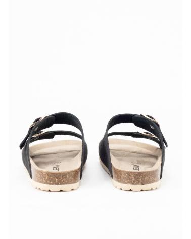 KESLEM SANDALIA DE PIEL PARA MUJER EN COLOR NEGRO