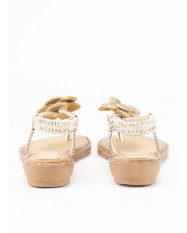 KESLEM SANDALIA CON CUNA PARA MUJER EN COLOR ORO