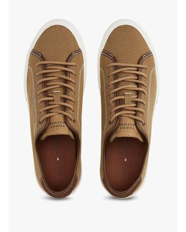 TOMMY HILFIGER TH HI VULC STREET CANVAS MARRON