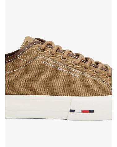 TOMMY HILFIGER TH HI VULC STREET CANVAS MARRON