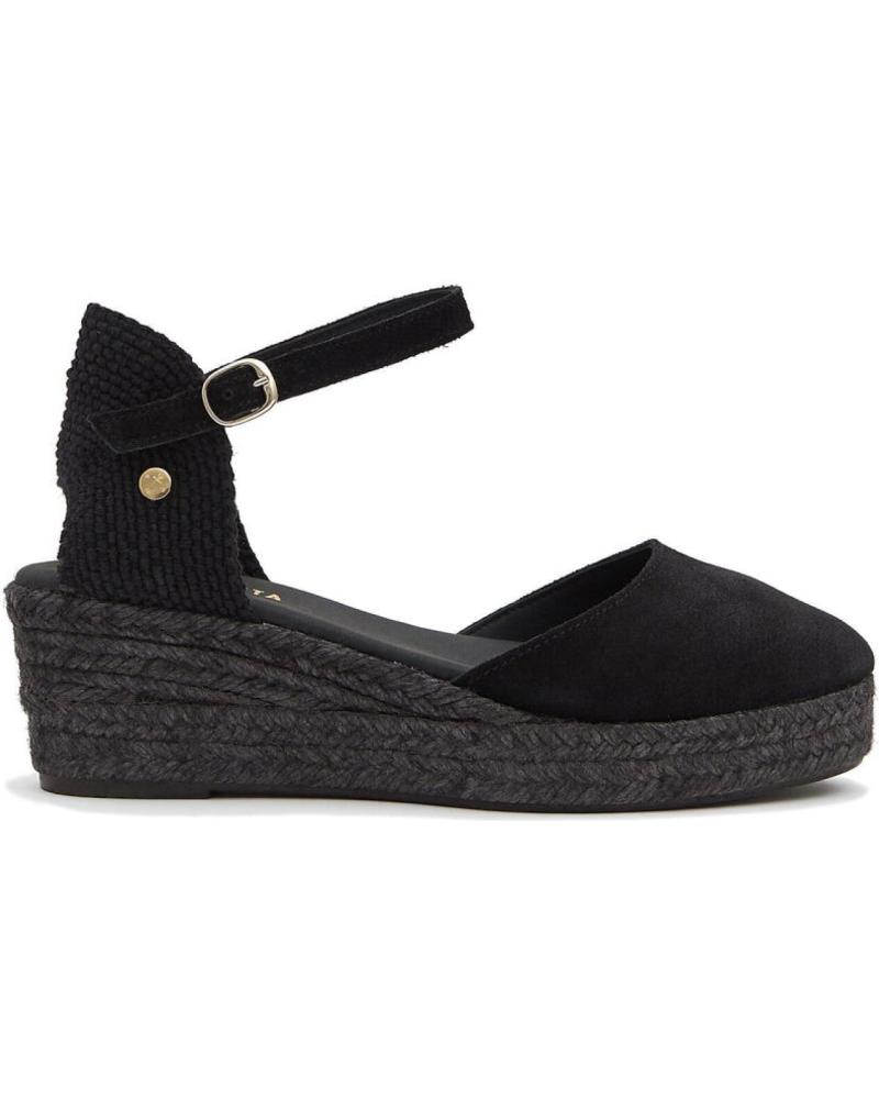 LA VALETA ALPARGATAS NEGRAS 3 CUERDAS NEGRO