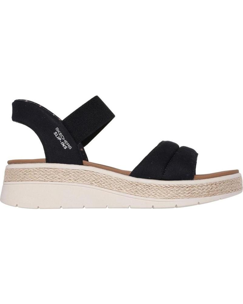 SKECHERS SLIP-INS BOBS SUN RAY NEGRA NEGRO