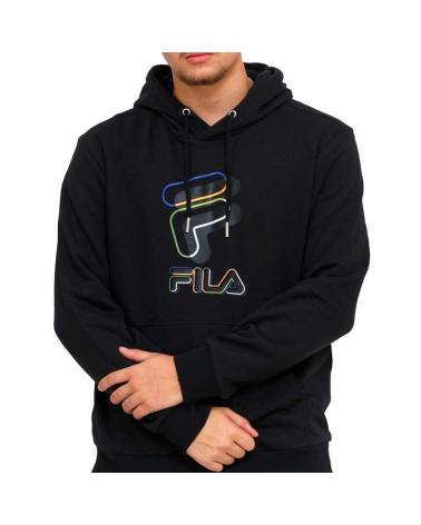 FILA SUDADERA HOMBRE BEVER HOODY FAM0186 80001 NEGRO