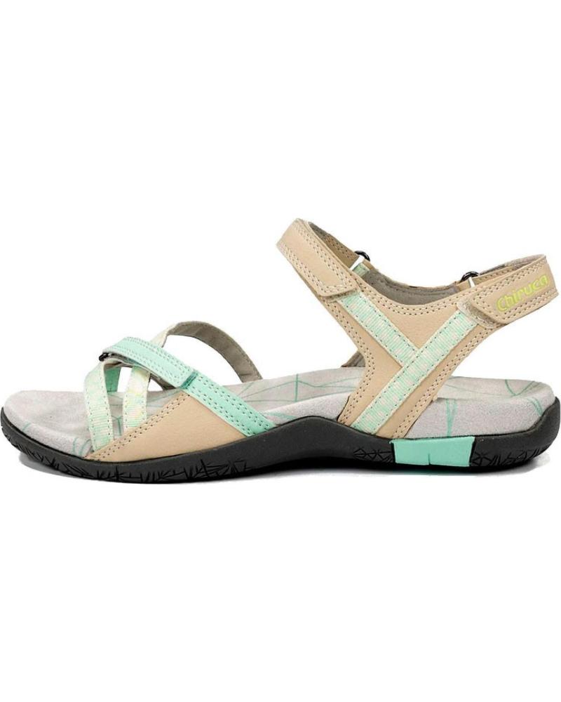 CHIRUCA SANDALIAS VALENCIA EN BEIGE PARA MUJER MULTICOLOR
