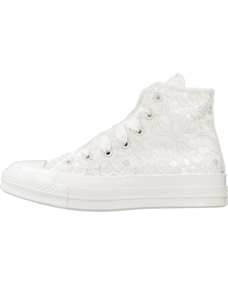 CONVERSE ZAPATILLAS MUJER MODELO CHUCK 70 CROCHETED SATIN COLOR BLANC WHITE