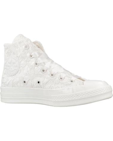 CONVERSE ZAPATILLAS MUJER MODELO CHUCK 70 CROCHETED SATIN COLOR BLANC WHITE