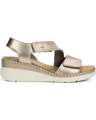FLUCHOS SANDALIA F2137 HABANA DORE PLATINO