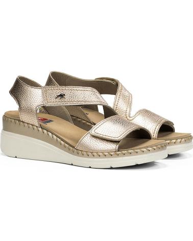 FLUCHOS SANDALIA F2137 HABANA DORE PLATINO