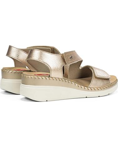 FLUCHOS SANDALIA F2137 HABANA DORE PLATINO