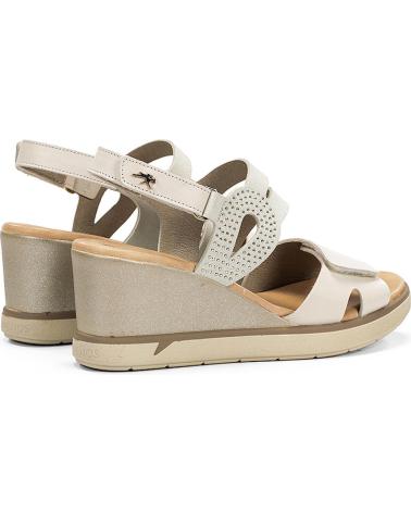 FLUCHOS SANDALIA CASUAL DE PIEL CON CUNA Y SUELA DE GOMA RAW