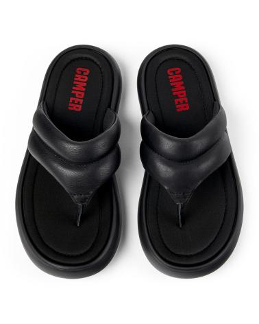 CAMPER CHANCLAS DE PIEL PELOTAS FLOTA K201607 NEGRO001