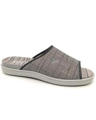 Calzado de casa de Hombre PLUMAFLEX ZAPATILLA ROAL 12452 GRIS