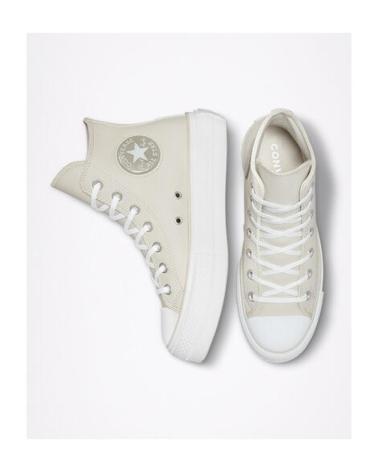 CONVERSE BOTAS CHUCK TAYLOR ALL STAR LIFT PLATFORM PEARL PATCH A00902 BEIG