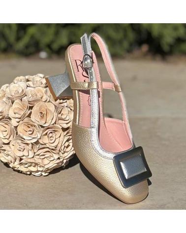 L&R SHOES ROSA AMADA 494J242M ZAPATO TACON DESTAL ORO