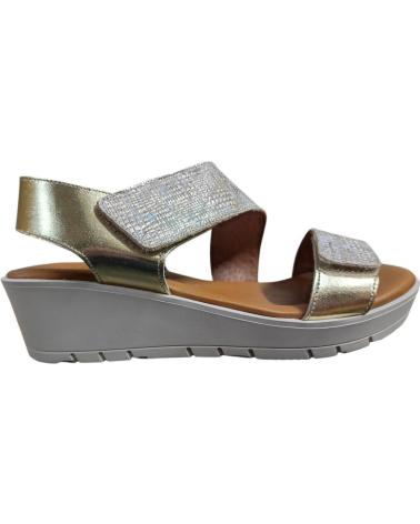 MAWEN SANDALIA CON CUNA MEDIA Y VELCRO ESTILO BRILLANTE AJUSTE PER PLATEADO