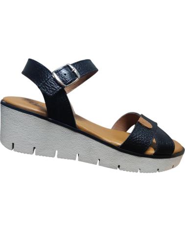 MAWEN SANDALIA CON CUNA MEDIA Y PLANTA DE GEL COMODIDAD Y ESTILO NEGRO