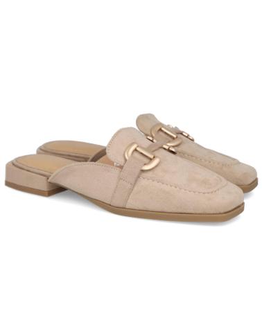 L&R SHOES LR SHOES RB-3057 MULES PLANOS DE MUJER BEIGE