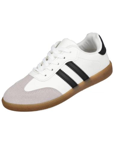 L&R SHOES LR SHOES LA-79 ZAPATILLAS CASUAL DE MU BLANCO-NEGRO