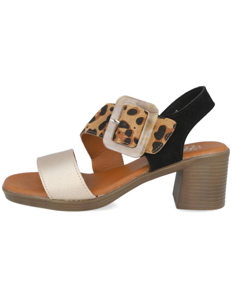 L&R SHOES LR SHOES TC-70 SANDALIAS COMBINADAS DE LEOPARDO